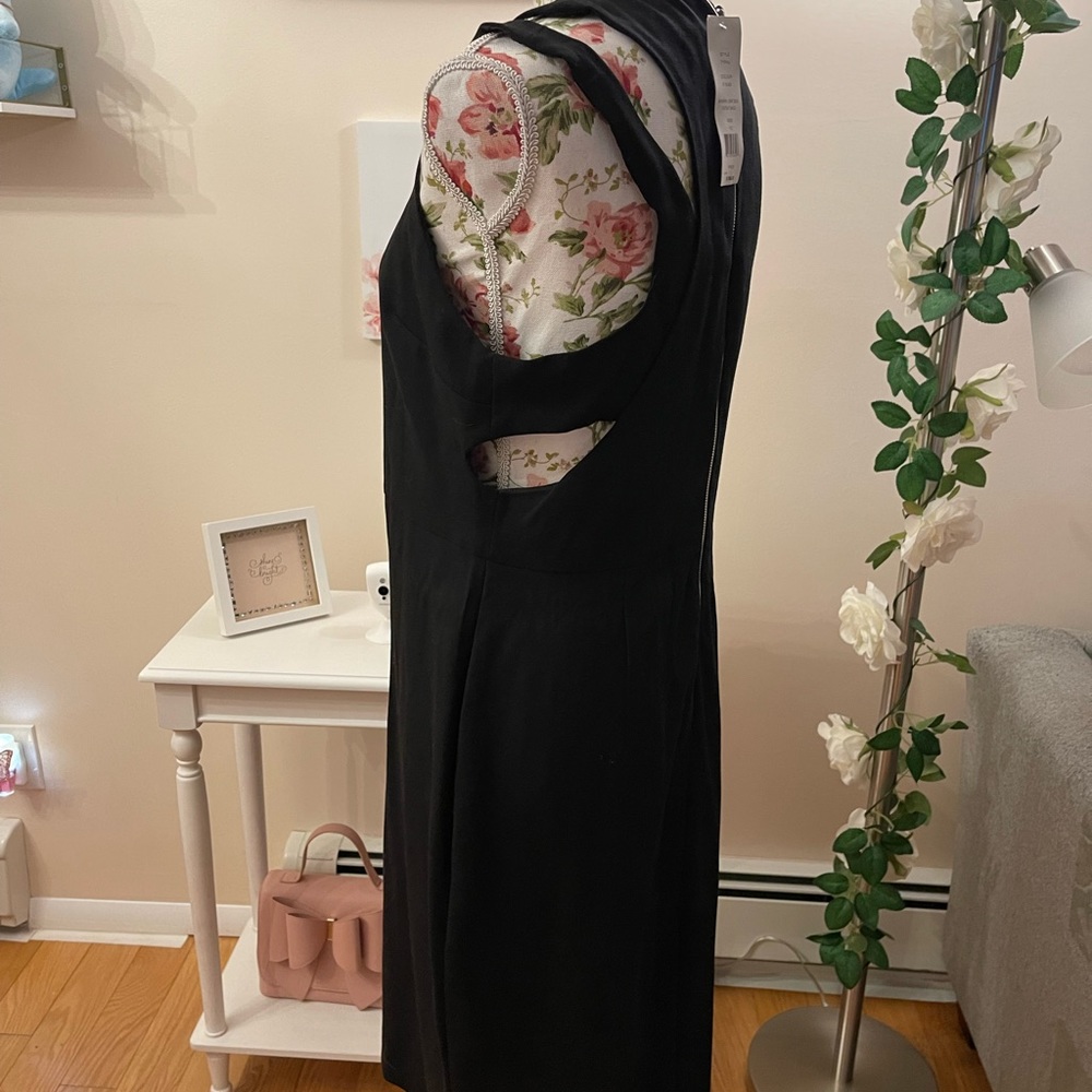 French Connection Black Sleeveless Cut Out Dress, Size 10